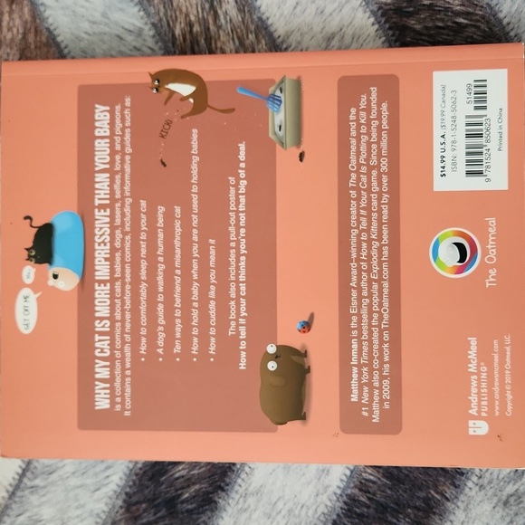 The Oatmeal why my cat is more impressive than your baby Book - Picture 2 of 6